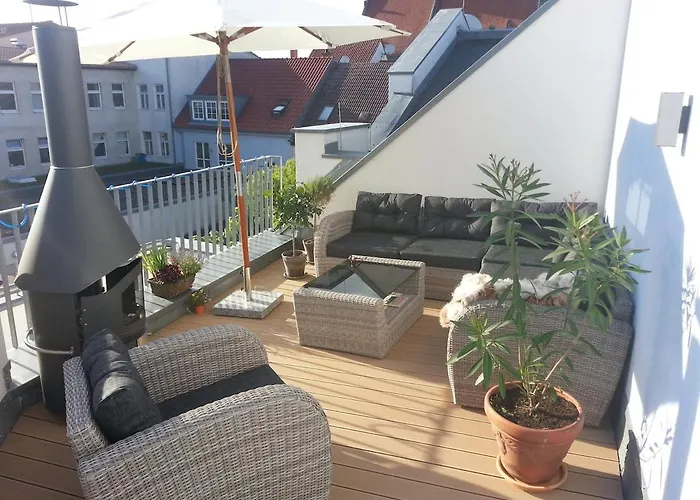 Wohnung Mit Grosser Dachterrasse Im Herzen Greifswalds fotorgafie